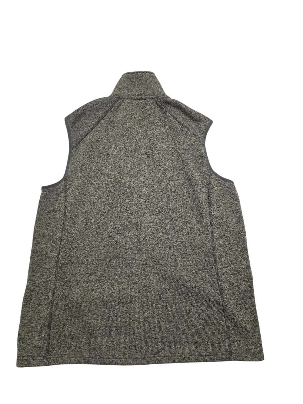 Eddie Bauer Men's Gray Heathered Full-Zip Sweater Fleece Vest